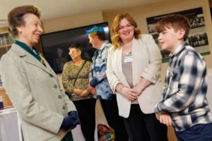 Carers Trust President, HRH The Princess Royal, meets carers at the Short Breaks Conference in Cardiff.