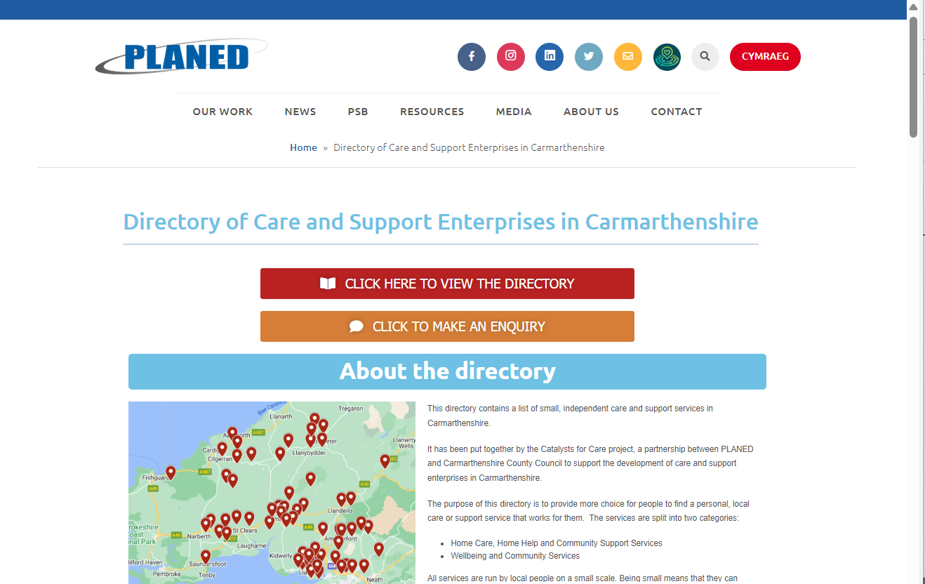 Directory of Micro Care and Support Services